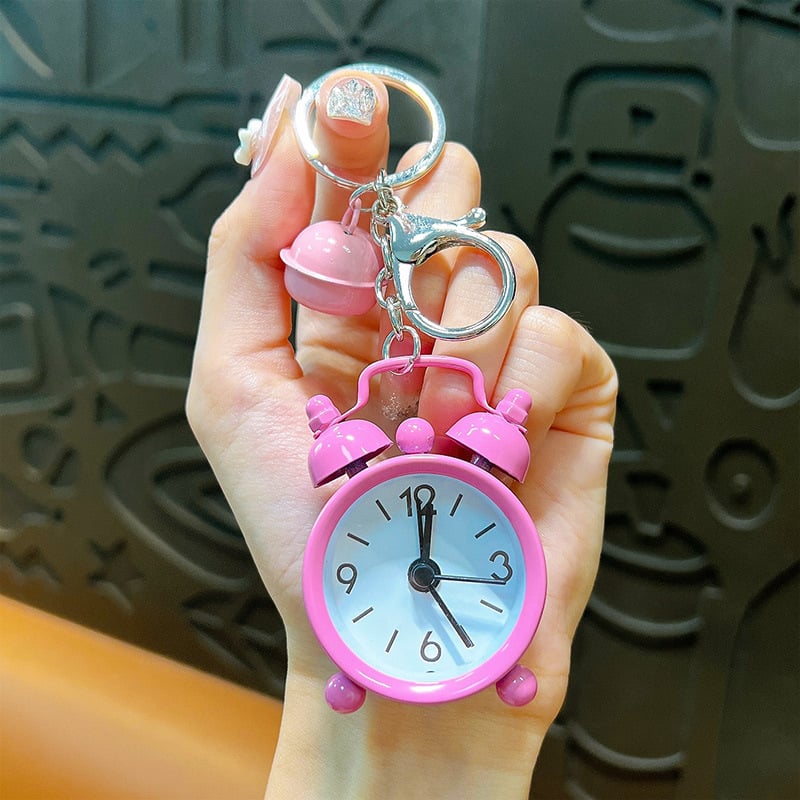 Woan privjesak za ključeve s budilicom – stakleni materijal, odvojeno pakiranje, pogodna za darove na vjenčanjima, rođendanima i diplomama