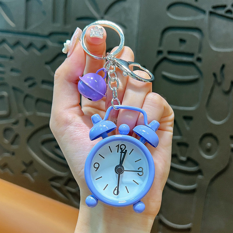 Woan privjesak za ključeve s budilicom – stakleni materijal, odvojeno pakiranje, pogodna za darove na vjenčanjima, rođendanima i diplomama