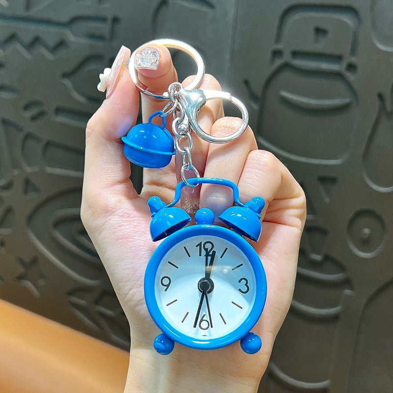 Woan privjesak za ključeve s budilicom – stakleni materijal, odvojeno pakiranje, pogodna za darove na vjenčanjima, rođendanima i diplomama