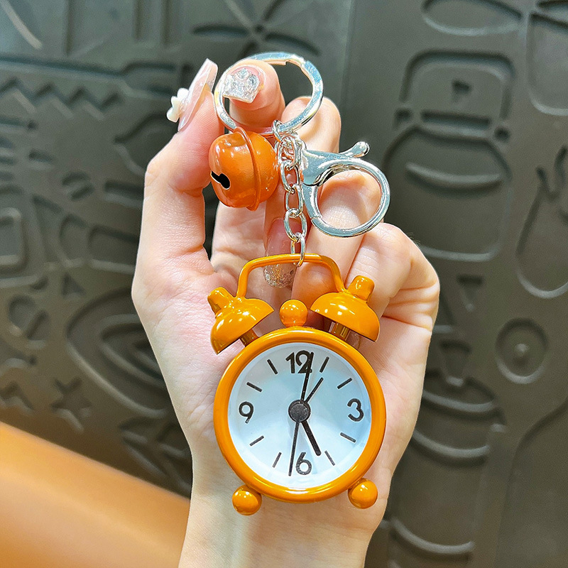 Woan privjesak za ključeve s budilicom – stakleni materijal, odvojeno pakiranje, pogodna za darove na vjenčanjima, rođendanima i diplomama