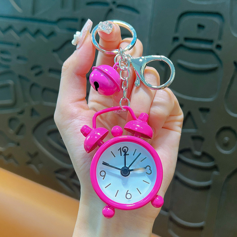 Woan privjesak za ključeve s budilicom – stakleni materijal, odvojeno pakiranje, pogodna za darove na vjenčanjima, rođendanima i diplomama