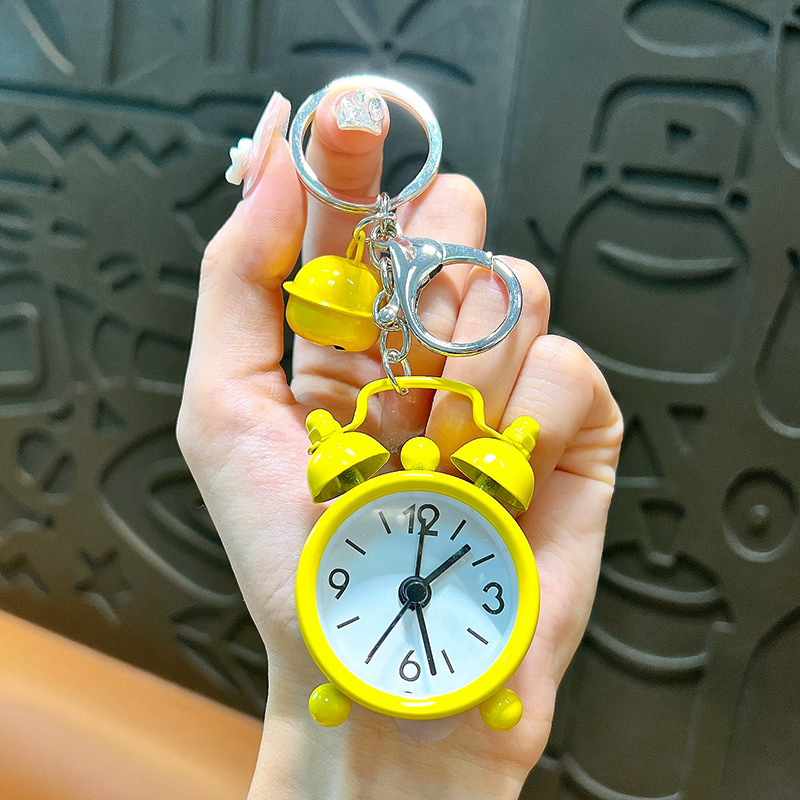 Woan privjesak za ključeve s budilicom – stakleni materijal, odvojeno pakiranje, pogodna za darove na vjenčanjima, rođendanima i diplomama