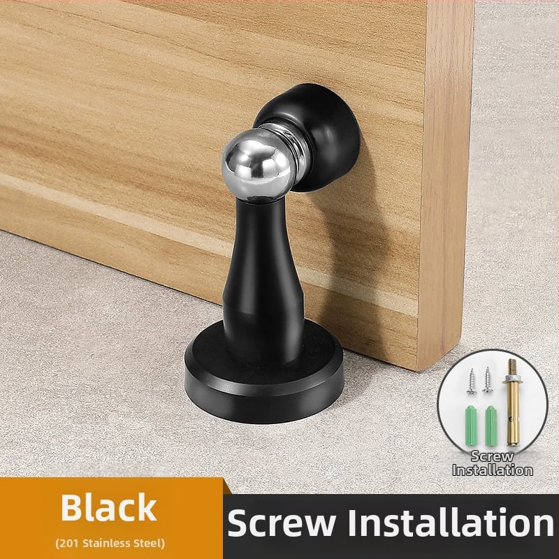 Yi Jia MX-109 Дверен стопер, цинкова сплав, електроплатирана повърхност, стенен монтаж, ръчно управление, модерен минималистичен стил