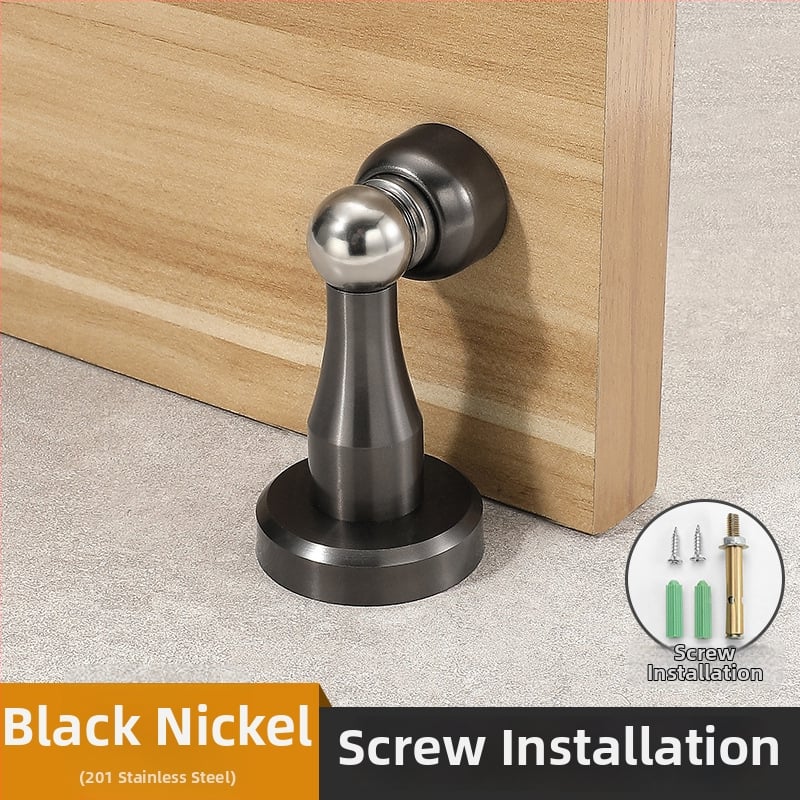 Yi Jia MX-109 Дверен стопер, цинкова сплав, електроплатирана повърхност, стенен монтаж, ръчно управление, модерен минималистичен стил