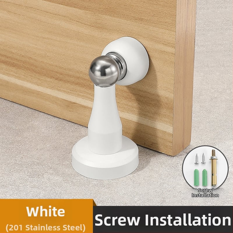 Yi Jia MX-109 Дверен стопер, цинкова сплав, електроплатирана повърхност, стенен монтаж, ръчно управление, модерен минималистичен стил