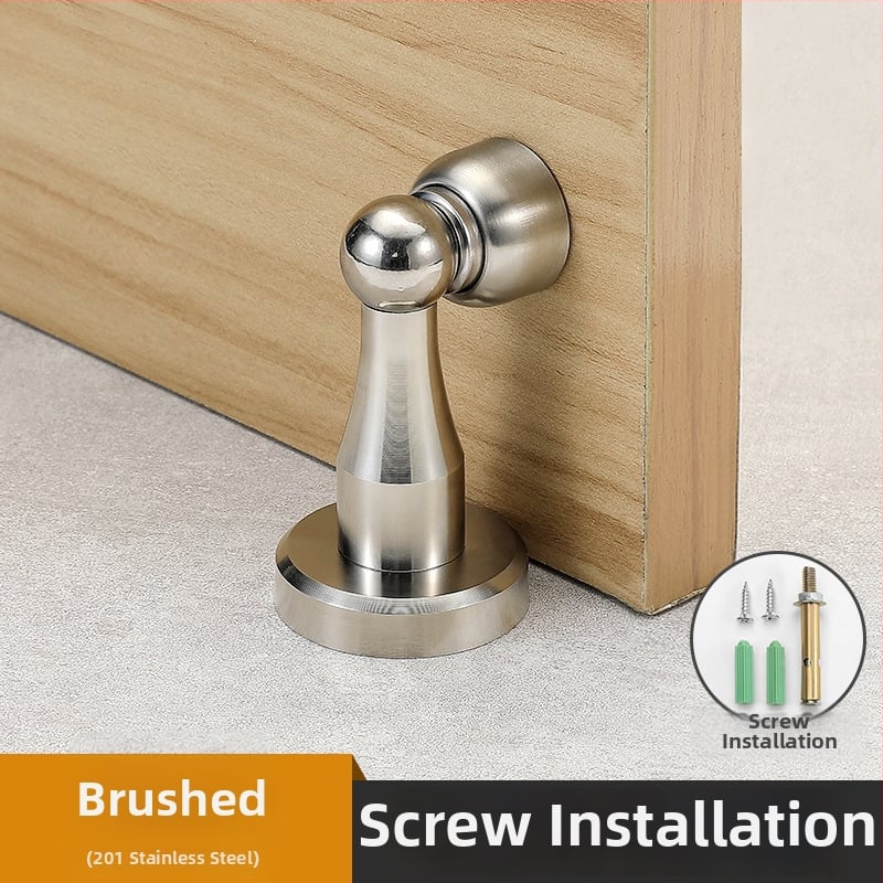 Yi Jia MX-109 Дверен стопер, цинкова сплав, електроплатирана повърхност, стенен монтаж, ръчно управление, модерен минималистичен стил