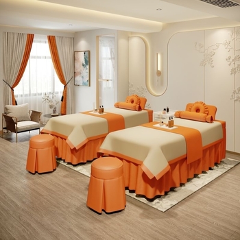 Četru gabalu gultas pārklājumu komplekts skaistumkopšanai | Twill audums, reaktīvā druka un krāsošana, mousse kokvilna, piemērots visām sezonām