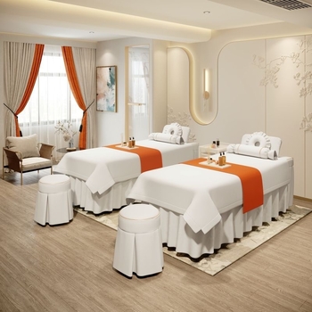 Četru gabalu gultas pārklājumu komplekts skaistumkopšanai | Twill audums, reaktīvā druka un krāsošana, mousse kokvilna, piemērots visām sezonām