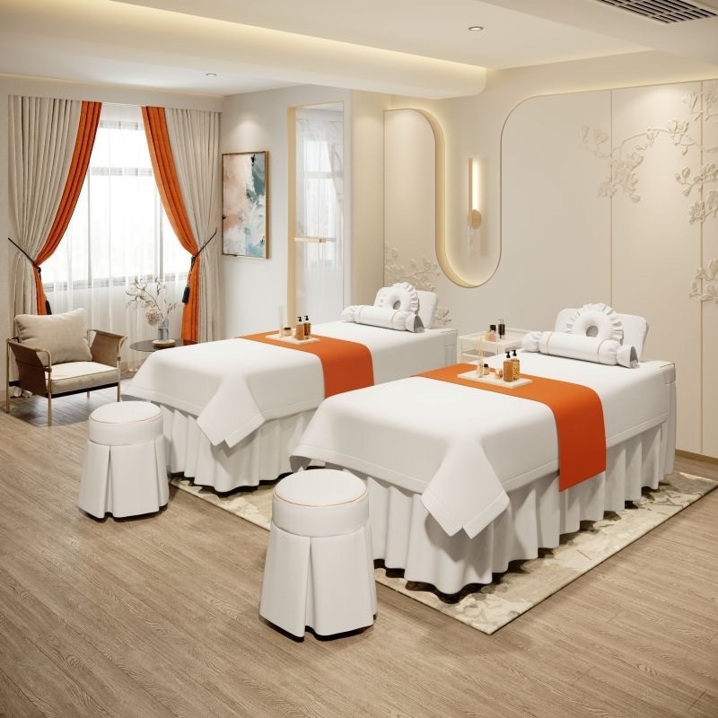 Četru gabalu gultas pārklājumu komplekts skaistumkopšanai | Twill audums, reaktīvā druka un krāsošana, mousse kokvilna, piemērots visām sezonām