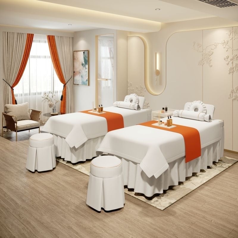 Četru gabalu gultas pārklājumu komplekts skaistumkopšanai | Twill audums, reaktīvā druka un krāsošana, mousse kokvilna, piemērots visām sezonām