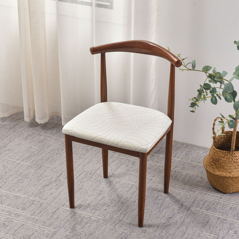 Set husă pentru scaun (Poliester; Model floral; Antiderapant; Formă pătrată; Stil modern minimalist)