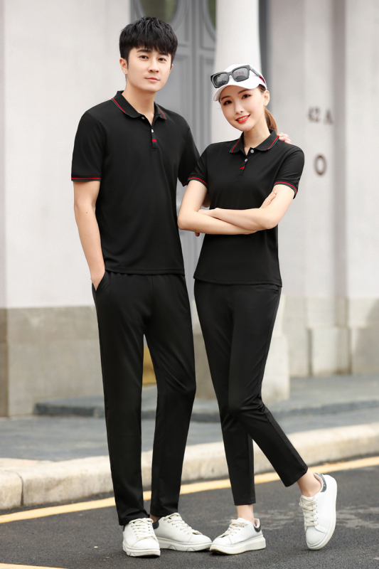 Keske Vasaros unisex sportinis komplektas su trumpomis rankovėmis marškinėliais ir ilgomis kelniomis, 100% poliesteris