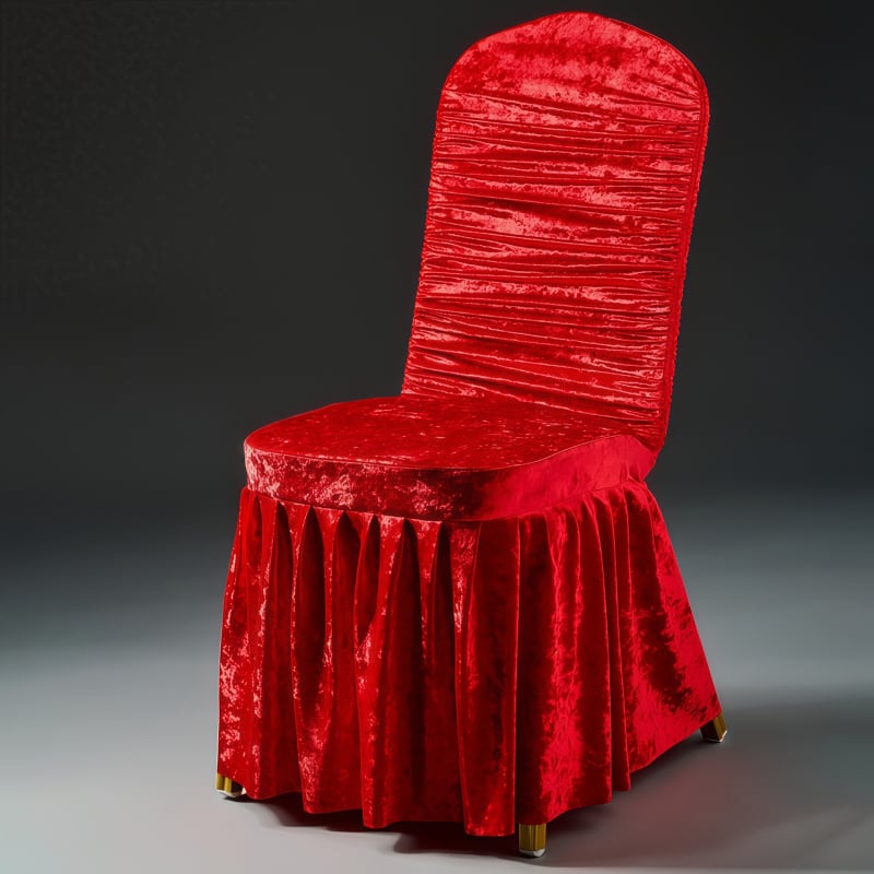 Krēsla pārvalks – kāzu stils, viesnīcas dizains, maisījuma materiāls