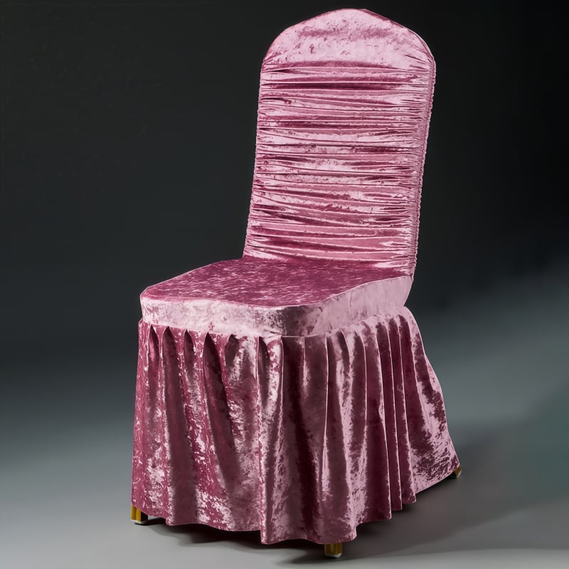 Krēsla pārvalks – kāzu stils, viesnīcas dizains, maisījuma materiāls