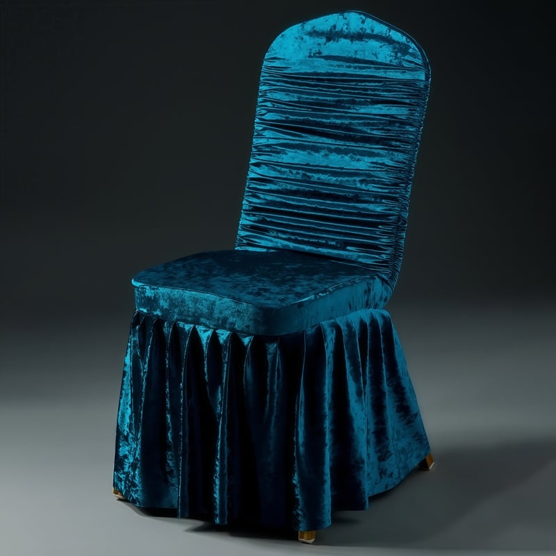 Krēsla pārvalks – kāzu stils, viesnīcas dizains, maisījuma materiāls