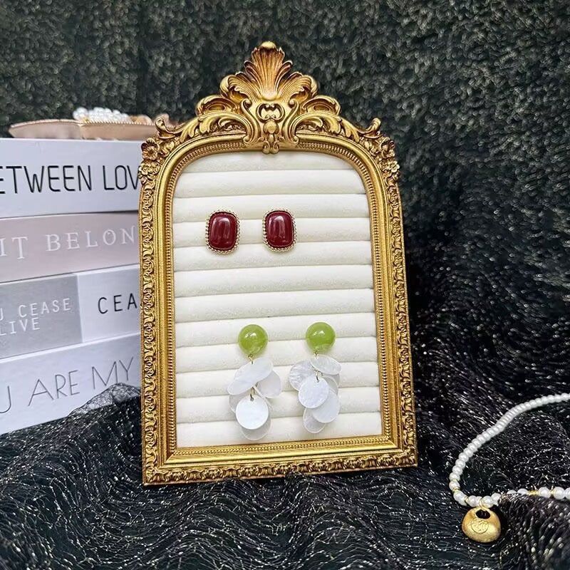 Papuošalų laikiklis staliniam naudojimui – vieno aukšto, daugiafunkcinis ekspozicijai karolėlėms ir auskarams