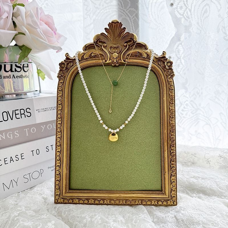 Papuošalų laikiklis staliniam naudojimui – vieno aukšto, daugiafunkcinis ekspozicijai karolėlėms ir auskarams