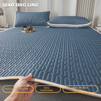 Trīsdaļīgs latexes dzesējošais mats ar Ice Silk, salokāms, piemērots studentu internātam, vienguļajam guļvietai, mazgājams (Materiāls: mākslīgais latekss; Darījums: Cits; Lateksa saturs: zem 70%; Stils: Mūsdienu vienkāršība)