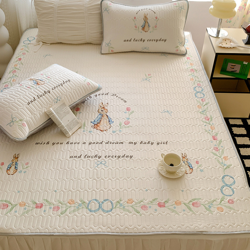 Trīs daļu atdzesējošs latex matrača komplekts bērnu gultām – mazgāšanai veļas mašīnā, saliekams, mūsdienīgs vienkāršs stils