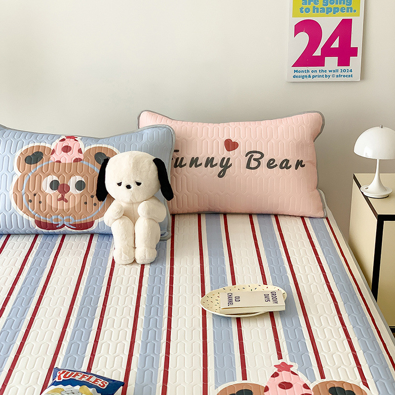 Trīs daļu atdzesējošs latex matrača komplekts bērnu gultām – mazgāšanai veļas mašīnā, saliekams, mūsdienīgs vienkāršs stils