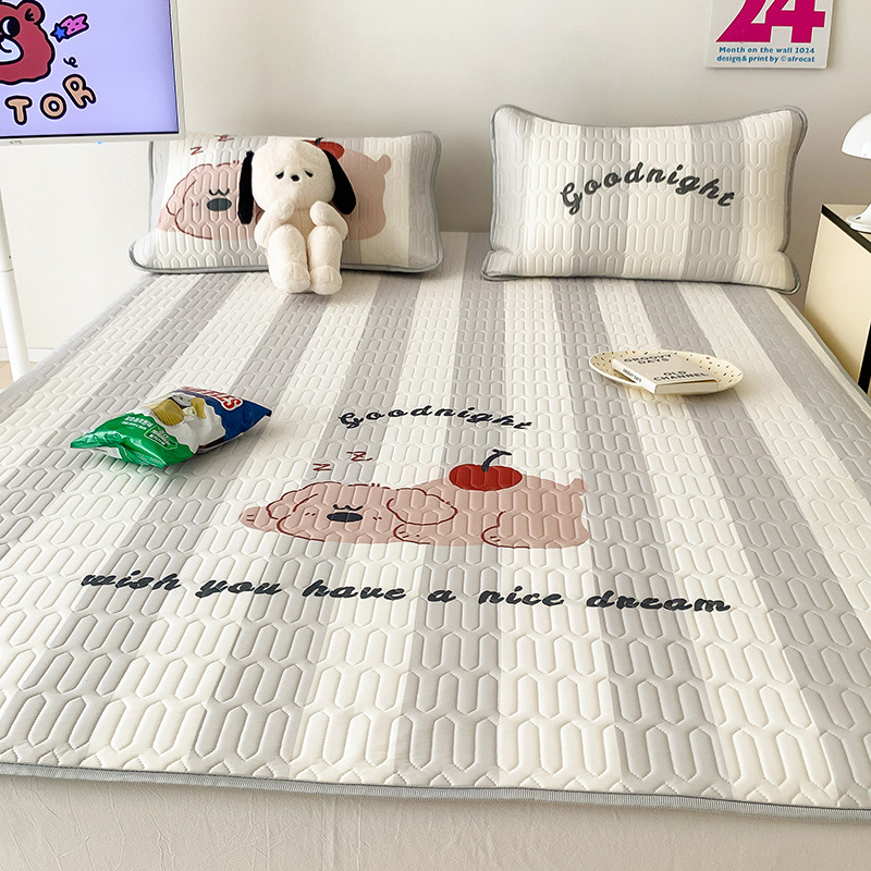 Trīs daļu atdzesējošs latex matrača komplekts bērnu gultām – mazgāšanai veļas mašīnā, saliekams, mūsdienīgs vienkāršs stils