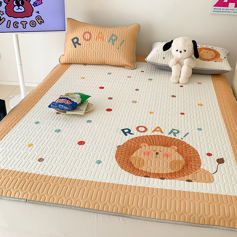 Trīs daļu atdzesējošs latex matrača komplekts bērnu gultām – mazgāšanai veļas mašīnā, saliekams, mūsdienīgs vienkāršs stils