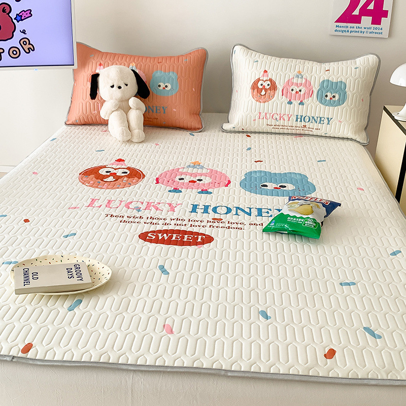 Trīs daļu atdzesējošs latex matrača komplekts bērnu gultām – mazgāšanai veļas mašīnā, saliekams, mūsdienīgs vienkāršs stils