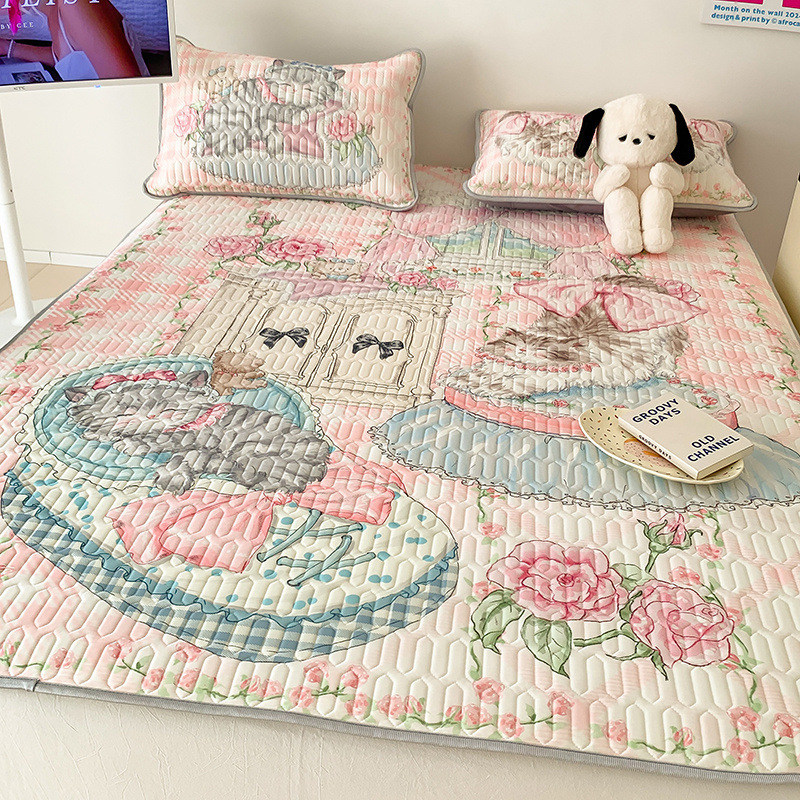 Trīs daļu atdzesējošs latex matrača komplekts bērnu gultām – mazgāšanai veļas mašīnā, saliekams, mūsdienīgs vienkāršs stils