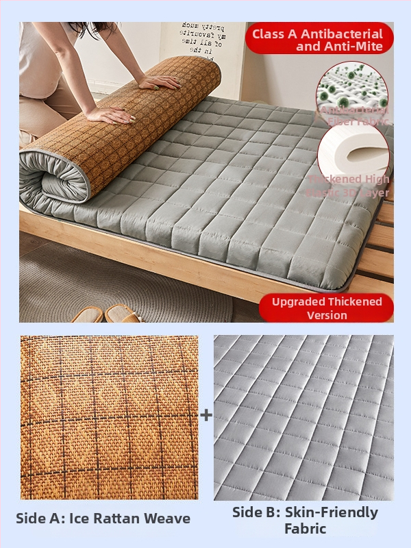 Lateksa matrac un tatami sūknīgs mats studentu kopmītnēs – svītraini, austs, reaktīvā krāsošana, materiāls: zīda