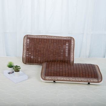 Vasaros atvėsinimo kilimėlių komplektas su latekso pagalve, pagalvės užvalkalu, bambukiniu kilimėliu ir nugaros atrama