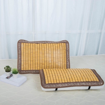 Vasaros atvėsinimo kilimėlių komplektas su latekso pagalve, pagalvės užvalkalu, bambukiniu kilimėliu ir nugaros atrama