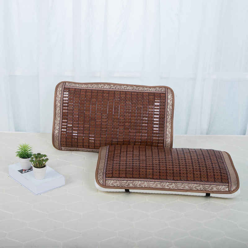 Vasaros atvėsinimo kilimėlių komplektas su latekso pagalve, pagalvės užvalkalu, bambukiniu kilimėliu ir nugaros atrama