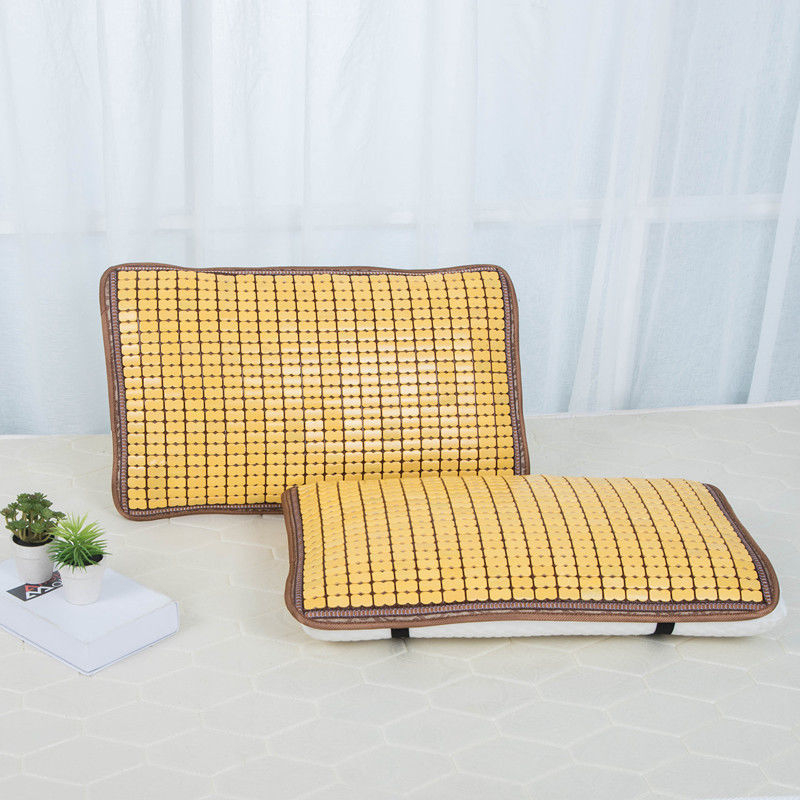 Vasaros atvėsinimo kilimėlių komplektas su latekso pagalve, pagalvės užvalkalu, bambukiniu kilimėliu ir nugaros atrama