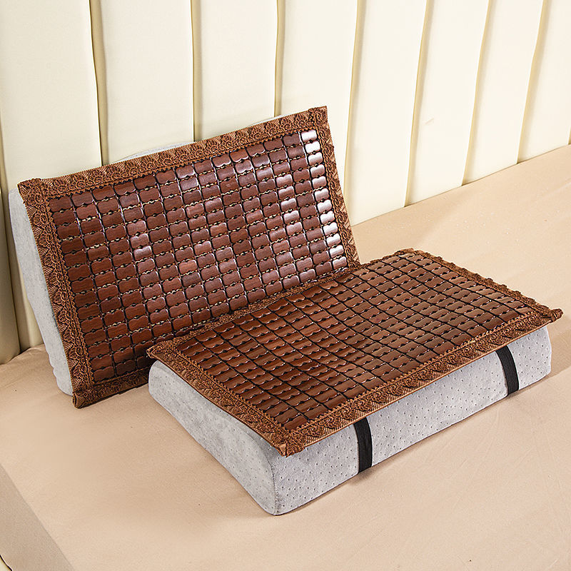 Vasaros atvėsinimo kilimėlių komplektas su latekso pagalve, pagalvės užvalkalu, bambukiniu kilimėliu ir nugaros atrama