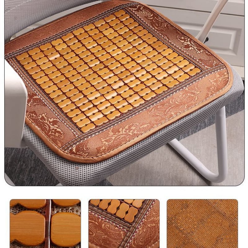 U veida bambusa sēdekļa spilvens ar lateksa pildījumu, birojam un viesistabai, Raksts: Solid, Houndstooth