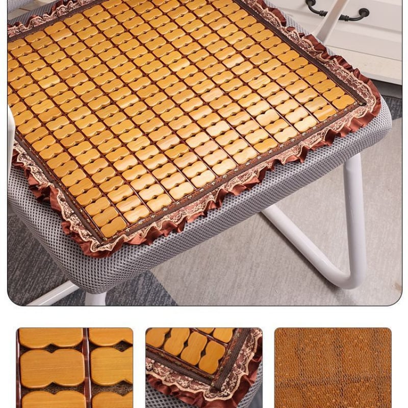 U veida bambusa sēdekļa spilvens ar lateksa pildījumu, birojam un viesistabai, Raksts: Solid, Houndstooth