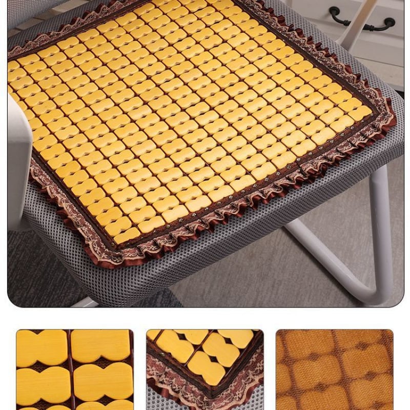 U veida bambusa sēdekļa spilvens ar lateksa pildījumu, birojam un viesistabai, Raksts: Solid, Houndstooth