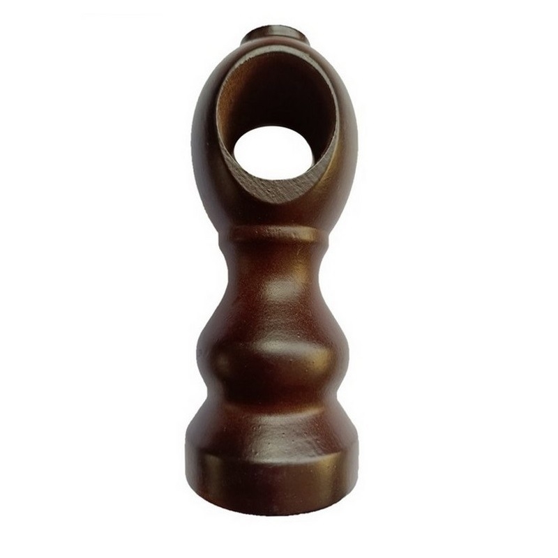 Koka aizkaru stieņa un romānas sliedes stiprinājumu komplekts — vienkāršs un dubultais stiprinājums, pamatne, dekoratīvs galvas rāmis; materiāls: koks; stils: Jaunais Ķīnas stils; nav pielāgojams