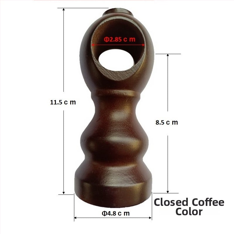 Koka aizkaru stieņa un romānas sliedes stiprinājumu komplekts — vienkāršs un dubultais stiprinājums, pamatne, dekoratīvs galvas rāmis; materiāls: koks; stils: Jaunais Ķīnas stils; nav pielāgojams