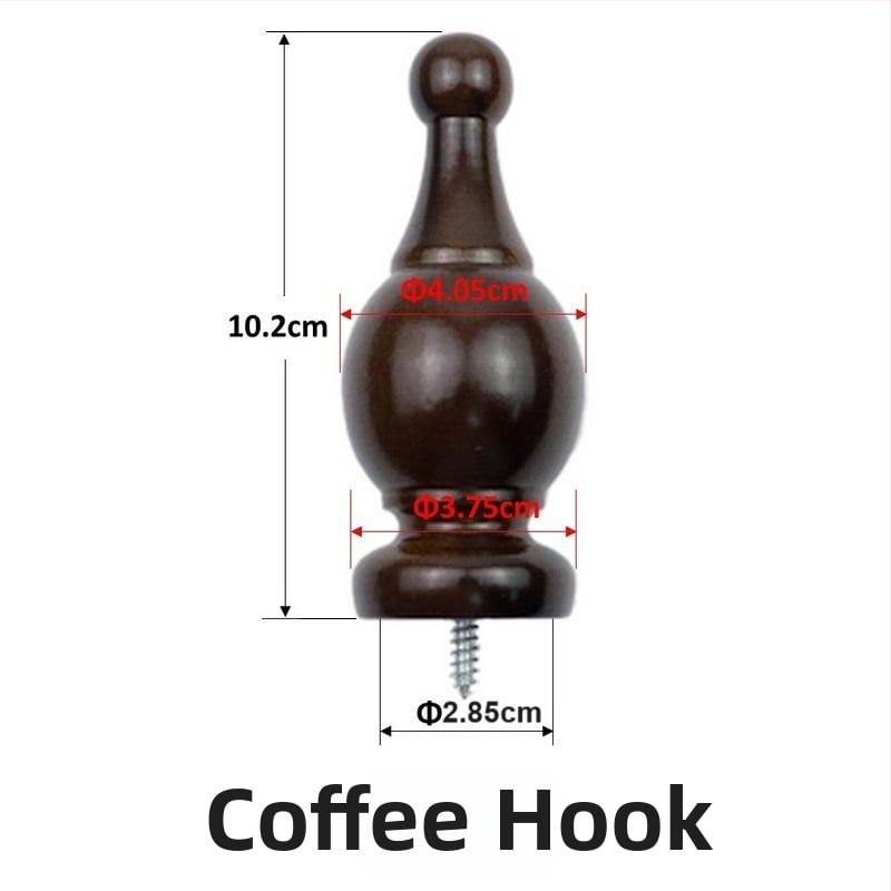 Koka aizkaru stieņa un romānas sliedes stiprinājumu komplekts — vienkāršs un dubultais stiprinājums, pamatne, dekoratīvs galvas rāmis; materiāls: koks; stils: Jaunais Ķīnas stils; nav pielāgojams