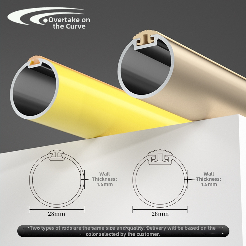 Rimska zavjesna šipka Space Rod — aluminijska legura; model Space Rod; tip: rimska zavjesna šipka; primjena: za zavjese; stil: moderni minimalizam