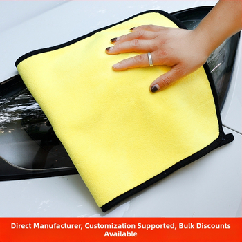 Korall plüss négyzet alakú törölköző, többfunkciós törlőkendő, 400–600 g, szegélyezett, logó nyomtatás elérhető