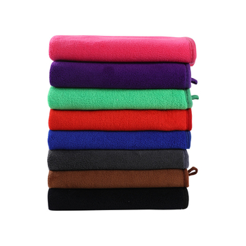 Korall plüss négyzet alakú törölköző, többfunkciós törlőkendő, 400–600 g, szegélyezett, logó nyomtatás elérhető