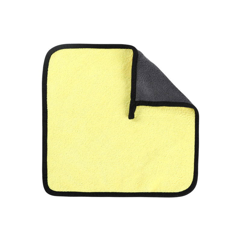 Korall plüss négyzet alakú törölköző, többfunkciós törlőkendő, 400–600 g, szegélyezett, logó nyomtatás elérhető