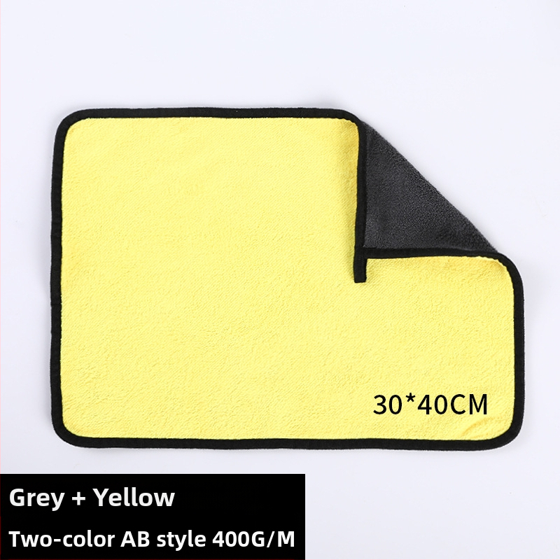 Korall plüss négyzet alakú törölköző, többfunkciós törlőkendő, 400–600 g, szegélyezett, logó nyomtatás elérhető