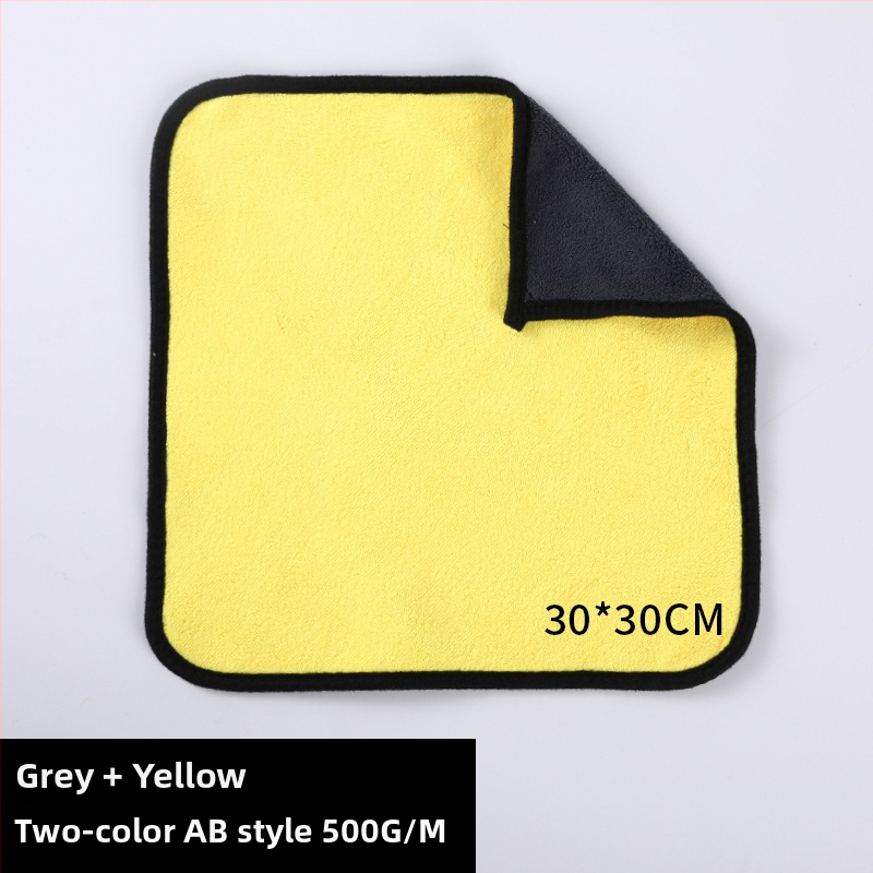 Korall plüss négyzet alakú törölköző, többfunkciós törlőkendő, 400–600 g, szegélyezett, logó nyomtatás elérhető