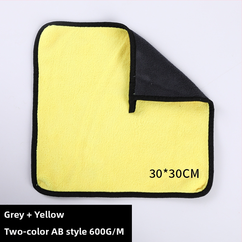 Korall plüss négyzet alakú törölköző, többfunkciós törlőkendő, 400–600 g, szegélyezett, logó nyomtatás elérhető