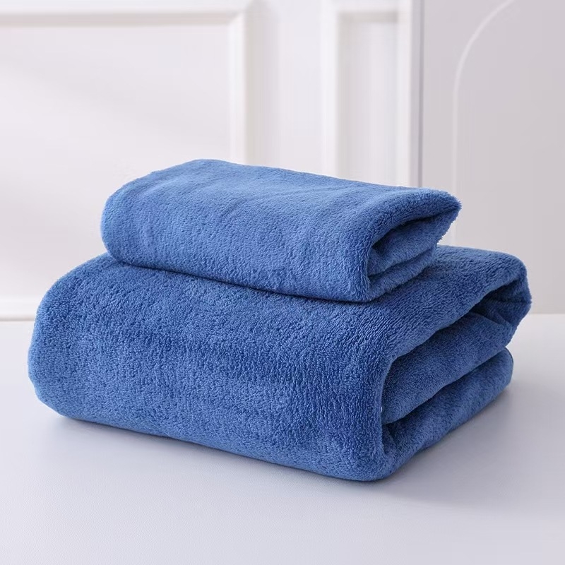 Lai um Coral fleece debeli set ručnika za kupanje, obična tkanina, 200–300 g, upijajući