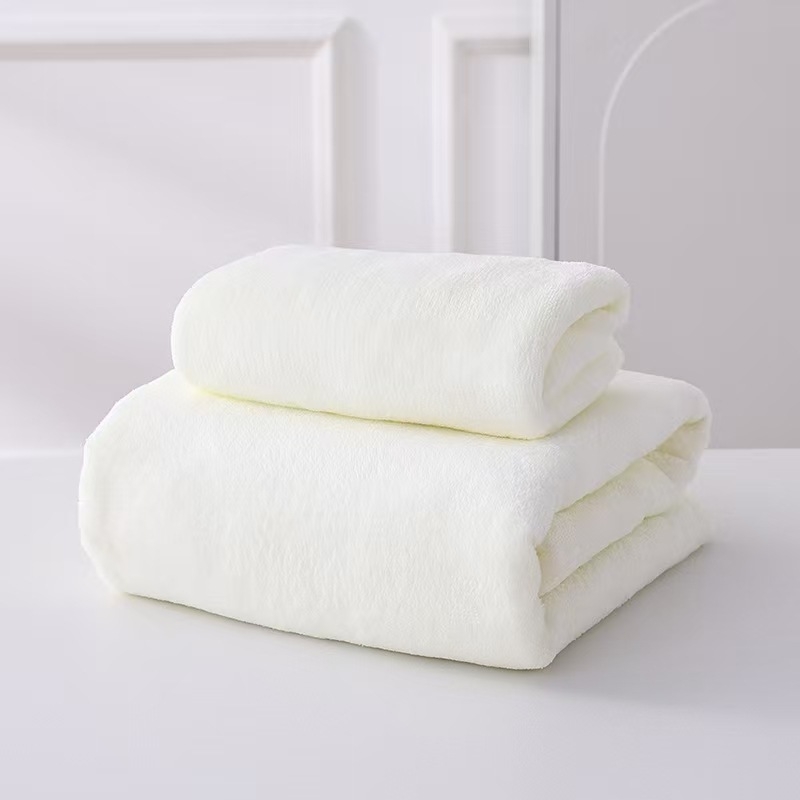 Lai um Coral fleece debeli set ručnika za kupanje, obična tkanina, 200–300 g, upijajući