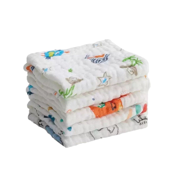 Dječji ručnici za lice i ruke - 100% pamuk gazasta tkanina, paket od 32 komada, 100–120 g po komadu, Grace Jie Liya